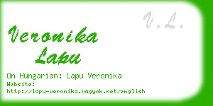 veronika lapu business card